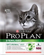 Pro Plan Sterilised для стерилизованных кошек и кастрированных котов Лосось 400г